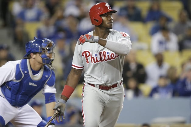 Phils Beat Dodgers 3-2 in 10 on Brown's RBI Double