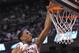TORONTO, ON - APRIL 22: DeMar DeRozan #10 of the Toronto Raptors dunks against the Brooklyn Nets in Game Two of the NBA Eastern Conference Quarterfinals at the Air Canada Centre on April 22, 2014 in Toronto, Ontario, Canada. The Raptors defeated the Nets 100-95 to even the series 1-1. NOTE TO USER: user expressly acknowledges and agrees that, by downloading and/or using this Photograph, user is consenting to the terms and conditions of the Getty Images License Agreement. (Photo by Claus Andersen/Getty Images)