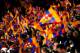 BARCELONA, SPAIN - MARCH 12: Barcelona fans cheer on their team during the UEFA Champions League Round of 16, second leg match between FC Barcelona and Manchester City at Camp Nou on March 12, 2014 in Barcelona, Spain. (Photo by David Ramos/Getty Images)