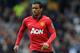 Manchester United's Nani in action during their English Premier League soccer match against Everton at Goodison Park in Liverpool, England, Sunday April 20, 2014. (AP Photo/Clint Hughes)