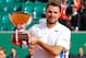 Stanislas Wawrinka poses with trophy after winning Masters event in Monte Carlo.