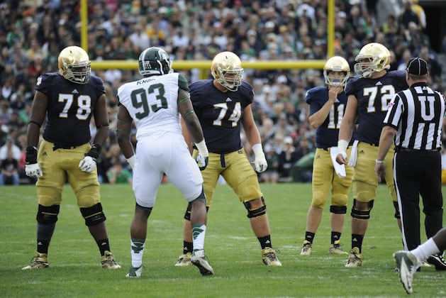 Notre Dame Will Wait to Settle on Starting Offensive Line