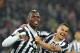 TURIN, ITALY - APRIL 19: Paul Pogba (L) of Juventus celebrates after scoring the opening goal with team mate Sebastian Giovinco during the Serie A match between Juventus and Bologna FC at Juventus Arena on April 19, 2014 in Turin, Italy. (Photo by Valerio Pennicino/Getty Images)