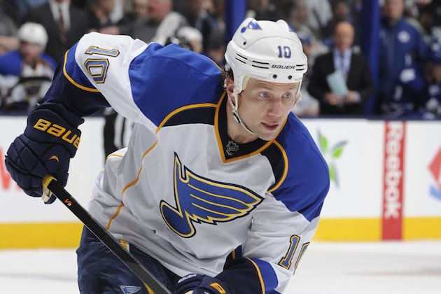 Blues Lose Morrow for Remainder of Chicago Series