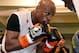 LAS VEGAS, NV - APRIL 22: Boxer Floyd Mayweather Jr. works out with his trainer and uncle Roger Mayweather at the Mayweather Boxing Club on April 22, 2014 in Las Vegas, Nevada. Mayweather will face Marcos Maidana in a 12-round world championship unification bout in Las Vegas on May 3. (Photo by Ethan Miller/Getty Images)