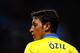 BIRMINGHAM, ENGLAND - JANUARY 13: Mesut Oezil of Arsenal looks on during the Barclays Premier League match between Aston Villa and Arsenal at Villa Park on January 13, 2014 in Birmingham, England. (Photo by Laurence Griffiths/Getty Images)