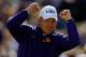BATON ROUGE, LA - NOVEMBER 29: Head coach Les Miles of the LSU Tigers reacts during pre game before playing the Arkansas Razorbacks at Tiger Stadium on November 29, 2013 in Baton Rouge, Louisiana. (Photo by Chris Graythen/Getty Images)