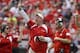 Nebraska head coach Bo Pelini and staff members call plays during Nebraska's NCAA college football spring game in Lincoln, Neb., Saturday, April 12, 2014. (AP Photo/Nati Harnik)