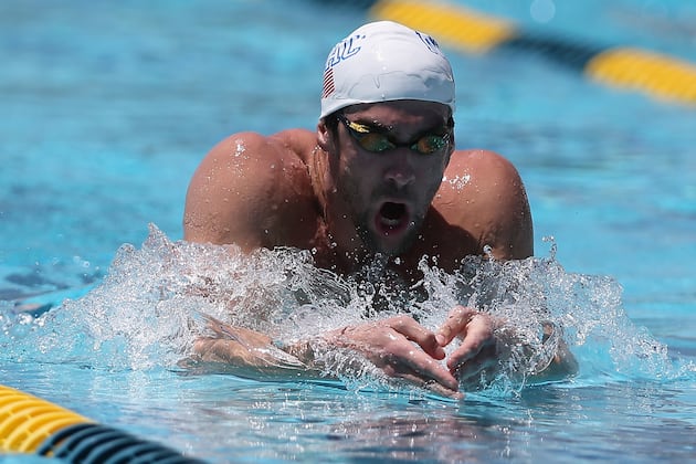 2014 Mesa Swimming Grand Prix: Michael Phelps Back