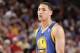 PORTLAND, OR - APRIL 13: Klay Thompson #11 of the Golden State Warriors stands on the court during a game against the Portland Trail Blazers on April 13, 2014 at the Moda Center Arena in Portland, Oregon. NOTE TO USER: User expressly acknowledges and agrees that, by downloading and or using this photograph, user is consenting to the terms and conditions of the Getty Images License Agreement. Mandatory Copyright Notice: Copyright 2014 NBAE (Photo by Cameron Browne/NBAE via Getty Images)