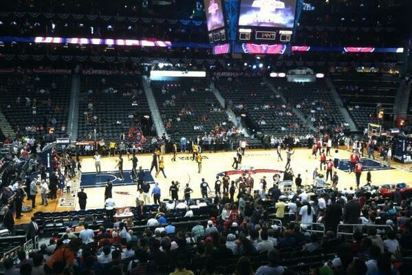 Hawks Fans Sparse at Tip-off of Game 3