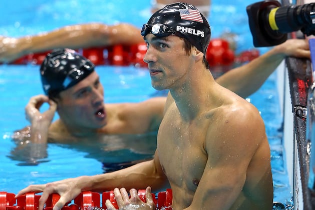 Phelps Finishes 2nd to Lochte in His Return