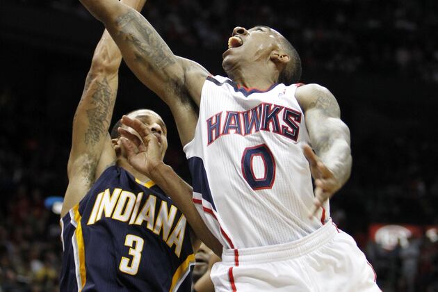 Teague 1st 20/10 Game in Playoffs Since Spud Webb