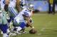 Dallas Cowboys center Phil Costa (67) during the Pro Football Hall of Fame exhibition NFL football game against the Miami Dolphins Sunday, Aug. 4, 2013, in Canton, Ohio. The Cowboys defeated the Dolphins, 24-20. (AP Photo/David Richard)