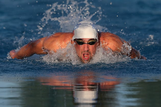 Michael Phelps Swims Butterfly in Freestyle Race, Finishes 7th