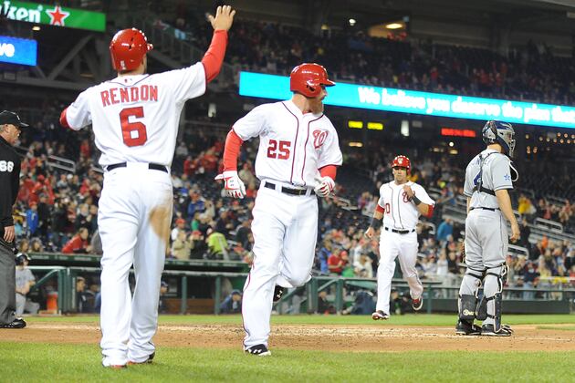 Harper, Strasburg Pace Pounding of Padres