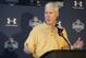 Green Bay Packers' Ted Thompson responds to a question during a press conference at the NFL Scouting Combine in Indianapolis, Friday, Feb. 26, 2010. (AP Photo/Darron Cummings)