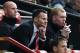 MANCHESTER, ENGLAND - APRIL 26: Ryan Giggs of Manchester United looks on from the dug out during the Barclays Premier League match between Manchester United and Norwich City at Old Trafford on April 26, 2014 in Manchester, England. (Photo by Laurence Griffiths/Getty Images)