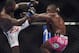 Apr 26, 2014; Baltimore, MD, USA; Anthony Johnson (blue gloves) fights Phil Davis (red gloves) during UFC 172 at Baltimore Arena. Mandatory Credit: Tommy Gilligan-USA TODAY Sports