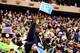 EAST RUTHERFORD, NJ - FEBRUARY 02: A Seattle fan holds a '12th Man' flag during the third quarter of Super Bowl XLVIII at MetLife Stadium on February 2, 2014 in East Rutherford, New Jersey. (Photo by Christian Petersen/Getty Images)