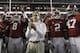 Alabama head coach Nick Saban prepares to lead his team onto the field in the first half of an NCAA college football game against LSU in Tuscaloosa, Ala., Saturday, Nov. 9, 2013. (AP Photo/Dave Martin)