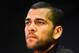 BARCELONA, SPAIN - MARCH 31: Dani Alves of FC Barcelona faces the media during a press conference ahead the UEFA Champions League Quarter Final first leg match against Atletico de Madrid at Sant Joan Despi Sport Complex on March 31, 2014 in Barcelona, Spain. (Photo by David Ramos/Getty Images)