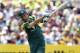 Australia's Glenn Maxwell has a swing and a miss against the bowling of Sri Lanka's Angelo Mathews during their One Day International cricket match in Adelaide, Australia, Sunday, Jan. 13, 2013. (AP Photo/James Elsby)