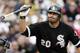 Chicago White Sox's Carlos Quentin throws his bat after striking out swinging in the eighth inning of a baseball game against the Detroit Tigers, Saturday, April 23, 2011, in Detroit. Quentin went 0-for-3 in a 9-0 loss to the Tigers. (AP Photo/Duane Burleson)
