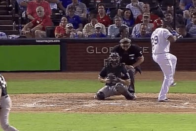 GIF: Sonny Gray's Curveball Buckles Adrian Beltre