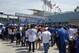 Apr 4, 2014; Los Angeles, CA, USA; General view of Los Angeles Dodgers fans arriving before the 2014 season home opening game against the San Francisco Giants at Dodger Stadium. Mandatory Credit: Kirby Lee-USA TODAY Sports