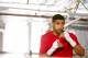 HAYWARD, CA - APRIL 24: Amir Khan shadow boxes during a workout session at Virgil Hunter's Gym on April 24, 2014 in Hayward, California. Kahn is preparing to take on Luis Collazo at the MGM Grand in Las Vegas on May 3, 2014. (Photo by Alexis Cuarezma/Getty Images)