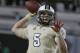 Central Florida quarterback Blake Bortles warms up prior to the first half of an NCAA college football game against Rutgers in Orlando, Fla., Thursday, Nov. 21, 2013.(AP Photo/John Raoux)