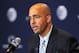 Jan 11, 2014; State College, PA, USA; James Franklin is announced as the Penn State Nittany Lions new head coach during a press conference at Beaver Stadium. Mandatory Credit: Matthew O'Haren-USA TODAY Sports
