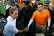 TUSCALOOSA, AL - OCTOBER 26: Head coach Nick Saban of the Alabama Crimson Tide shakes hands with head coach Butch Jones of the Tennessee Volunteers at Bryant-Denny Stadium on October 26, 2013 in Tuscaloosa, Alabama. (Photo by Kevin C. Cox/Getty Images)