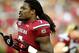 South Carolina defensive end Jadeveon Clowney (7) takes the field during pre-game warmups before the start of an NCAA college football game against Vanderbilt, Saturday, Sept. 14, 2013 in Columbia, S.C. (AP Photo/Stephen Morton)