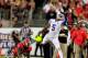 JACKSONVILLE, FL - OCTOBER 27: Marcus Roberson #5 of the Florida Gators attempts a reception over Tavarres King #12 of the Georgia Bulldogs during the game at EverBank Field on October 27, 2012 in Jacksonville, Florida. (Photo by Sam Greenwood/Getty Images)