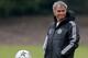 COBHAM, ENGLAND - APRIL 29: Jose Mourinho of Chelsea looks on during a training session at Chelsea Training Ground on April 29, 2014 in Cobham, England. (Photo by Clive Rose/Getty Images)