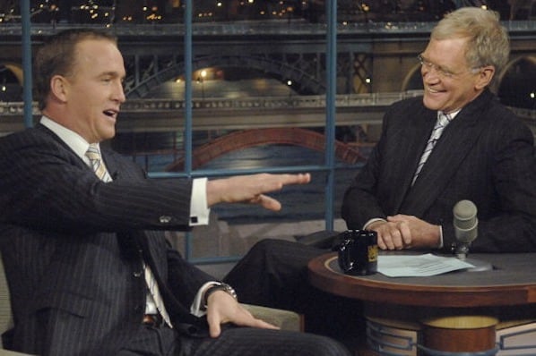 Peyton Manning Making May 5 Visit to 'Late Show with David Letterman'