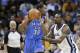 Oklahoma City Thunder forward Kevin Durant (35) is defended by Memphis Grizzlies guard Tony Allen, right, in the first half of Game 4 of an opening-round NBA basketball playoff series Saturday, April 26, 2014, in Memphis, Tenn. (AP Photo/Mark Humphrey)