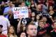 LOS ANGELES, CA - APRIL 29: Los Angeles Clippers hold up signs referencing the Donald Sterling situation before the game with the Golden State Warriors in Game Five of the Western Conference Quarterfinals during the 2014 NBA Playoffs at Staples Center on April 29, 2014 in Los Angeles, California. NOTE TO USER: User expressly acknowledges and agrees that, by downloading and or using this photograph, User is consenting to the terms and conditions of the Getty Images License Agreement. (Photo by Stephen Dunn/Getty Images)