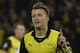 Dortmund's Marco Reus celebrates scoring his side's 2nd goal during the Champions League quarterfinal second leg soccer match between Borussia Dortmund and Real Madrid in the Signal Iduna stadium in Dortmund, Germany, Tuesday, April 8, 2014. (AP Photo/Martin Meissner)