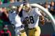 Oct 26, 2013; Colorado Springs, CO, USA; Notre Dame Fighting Irish wide receiver Corey Robinson (88) celebrates with wide receiver William Fuller (15) after scoring a touchdown in the first quarter against the Air Force Falcons at Falcon Stadium. Mandatory Credit: Matt Cashore-USA TODAY Sports