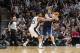 SAN ANTONIO, TX - April 30: Dirk Nowitzki #41 of the Dallas Mavericks handles the ball against the San Antonio Spurs in Game Five of the Western Conference Quarterfinals during the NBA Playoffs at AT&T Center on April 30, 2014 in San Antonio, Texas. NOTE TO USER: User expressly acknowledges and agrees that, by downloading and or using this photograph, user is consenting to the terms and conditions of the Getty Images License Agreement. Mandatory Copyright Notice: Copyright 2014 NBAE (Photos by D. Clarke Evans/NBAE via Getty Images)