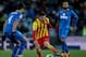 GETAFE, SPAIN - JANUARY 16: Lionel Messi (R) of FC Barcelona competes for the ball alongside Lisandro Ezequiel Lopez (L) of Getafe CF during the Copa del Rey Round of 8 second leg match between Getafe CF and FC Barcelona at Coliseum Alfonso Perez on January 16, 2014 in Getafe, Spain. (Photo by Gonzalo Arroyo Moreno/Getty Images)