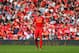 LIVERPOOL, ENGLAND - APRIL 27: Steven Gerrard of Liverpool looks on during the Barclays Premier League match between Liverpool and Chelsea at Anfield on April 27, 2014 in Liverpool, England. (Photo by Clive Brunskill/Getty Images)
