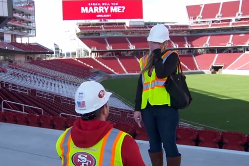 The 49ers New Stadium Has Already Hosted Its First Marriage Proposal
