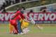 CAPE TOWN, SOUTH AFRCA - OCTOBER 16: Jean Symes of the Highveld Lions bats during the Karbonn Smart CLT20 match between Chennai Super Kings (IPL) and Highveld Lions (South Africa) at Sahara Park Newlands on October 16, 2012 in Cape Town, South Africa. (Photo by Carl Fourie/Gallo Images/Getty Images)