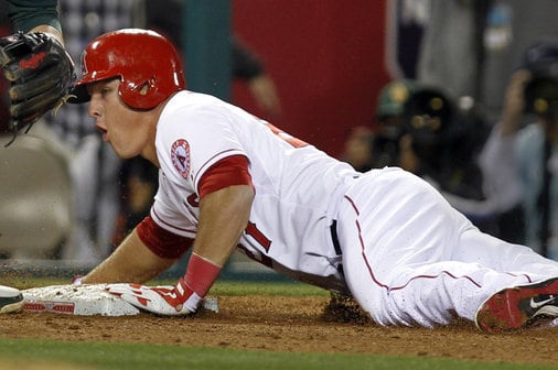 Angels' Mike Trout Will Continue Sliding Headfirst