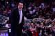 Apr 14, 2014; Chicago, IL, USA; Chicago Bulls head coach Tom Thibodeau during the second half at the United Center. Mandatory Credit: Mike DiNovo-USA TODAY Sports