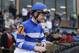 Jockey Calvin Borel rides from the paddock before the $600,000 Rebel Stakes horse race at Oaklawn Park in Hot Springs, Ark., Saturday, March 15, 2014. (AP Photo/Danny Johnston)